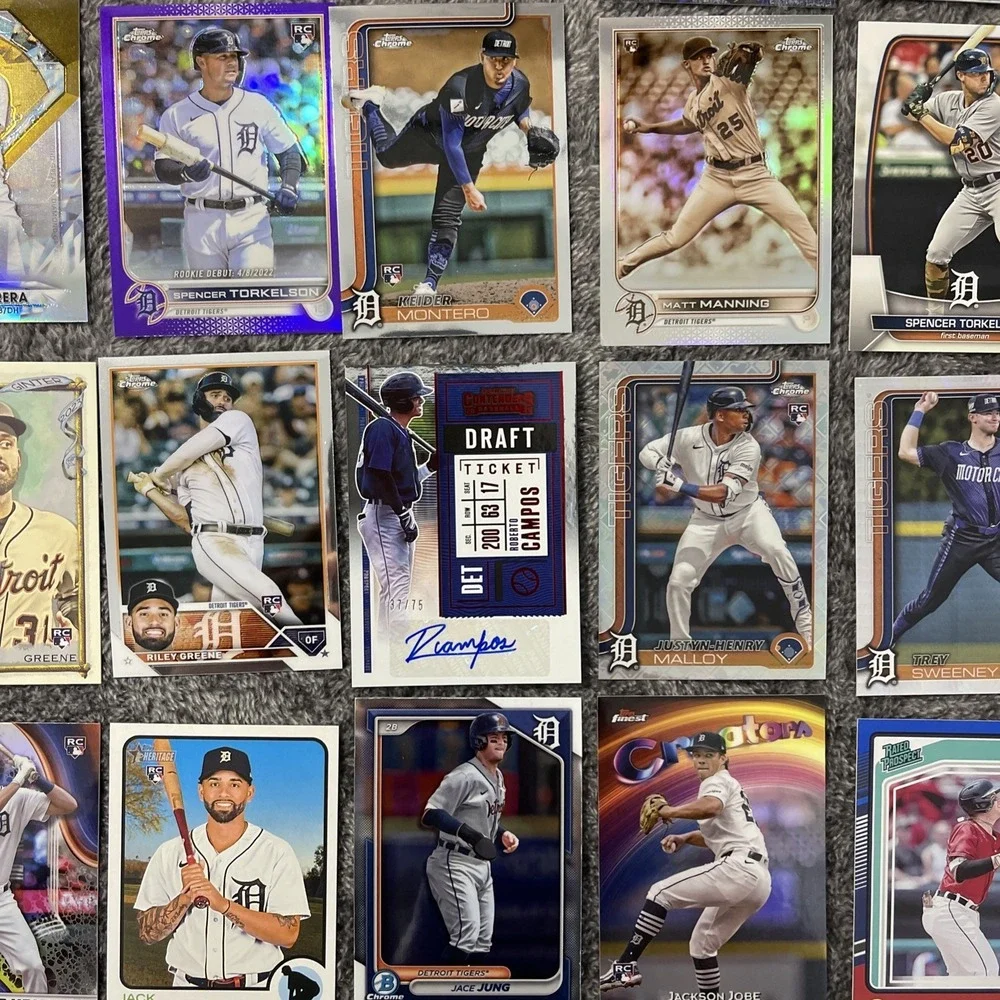 Detroit Tigers Baseball 37 Card Lot -‎ Stars, Rookies, Inserts, Parallels